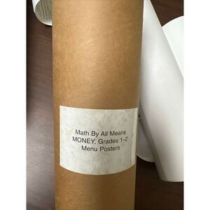 Math By All Means MONEY Grades 1- 2 Menu Posters Set of 10 New 036139 CUISENAIRE